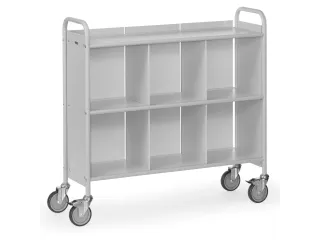 Dossierwagens 4878 150kg 2x3 Vakken 1080x350mm Ral7035 - 1