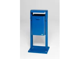 Afvalbak 40 Liter Met Bodemplaat Dak Blauw