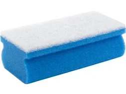 Primesource schuurspons Blauw/wit, pak van 10 stuks