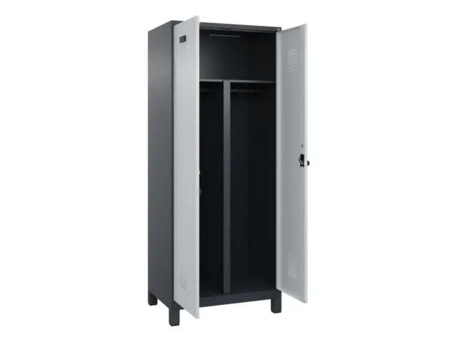 PBM-locker,HxBxD 1950x800x500mm,2vak,vak B 400mm,draaigrendel