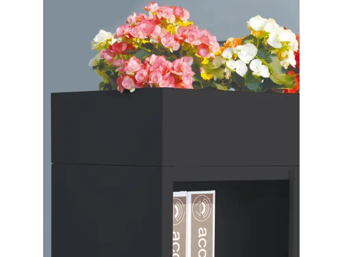 Plantenbak voor schuifdeurkast Claudius N 160 cm Zwart