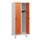 schoollocker,HxBxD 1630x600x500mm,2vak,vak B 300mm,draaigrendel,voeten