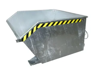 Kiepbak Hxbxd 780x1280x1640mm 1m³ 202kg Draagverm. 1500kg Verzinkt - 1