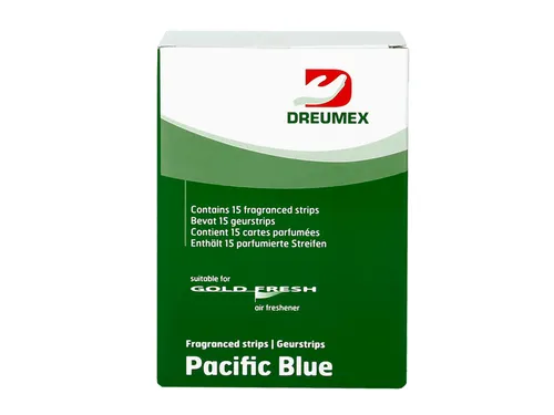 Luchtverfrisser Dreumex Gold Fresh Pacific Blue 15 strips