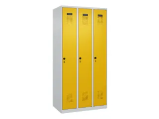 locker,HxBxD 1850x900x500mm,3vak,vak B 300mm,draaigrendel - 3