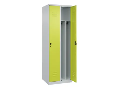 locker voor scheiding van kleding,HxBxD 1850x600x500mm,2vak