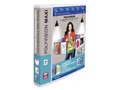 Presentatieringband Polyvision Maxi A4 XL 4 D-rings 25mm transparant