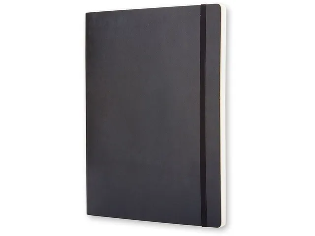 Notitieboek Moleskine XL 190x250mm blanco soft cover zwart