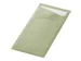 Pochette couvert 85x19cm Vert et serviette blanche Boîte 5x 100 pièc