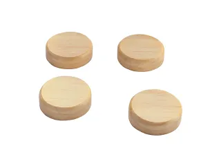 Magneten Sigel rond hout 4 stuk - 2