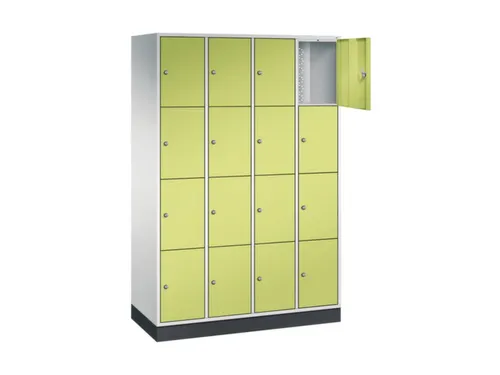lockerkast,RAL 7035/RDS1108060,HxBxD 1950x1220x500mm,4x4vakken