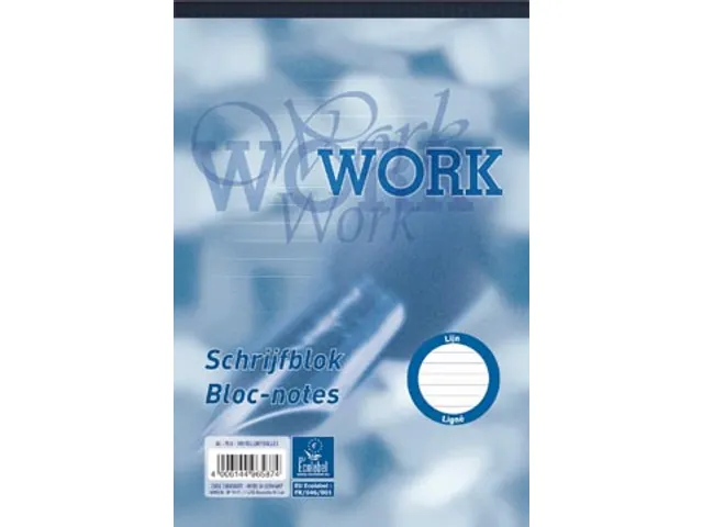 schrijfblok, ft A5, 70 g/m², 100 vel, gelijnd