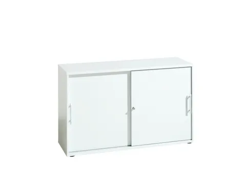 schuifdeurkast,HxBxD 748x1200x400mm,1xhouten vloer,golfgreep