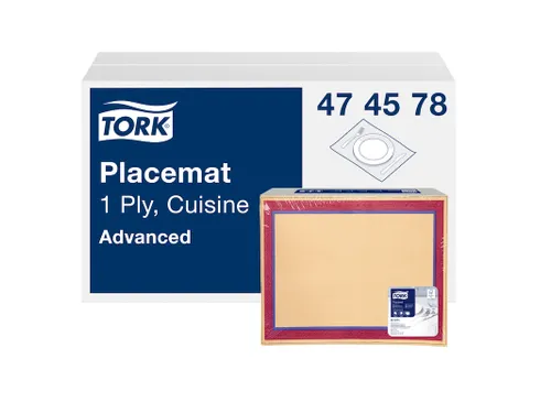 Tork 474578 Placemat Cuisine 42x30cm Advanced 1-laags decor 5x500 stuk