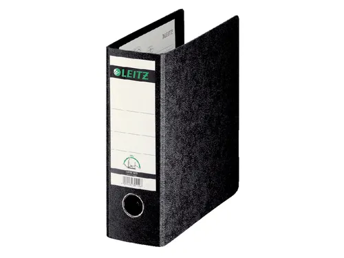 Ordner Leitz 1075 A5 77mm staand karton zwart