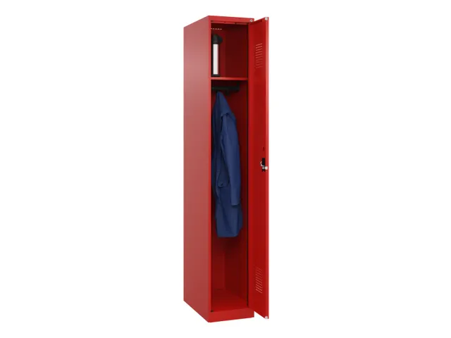 locker,HxBxD 1850x300x500mm,1vak,vak B 300mm,cil.-slot,staand op vloer
