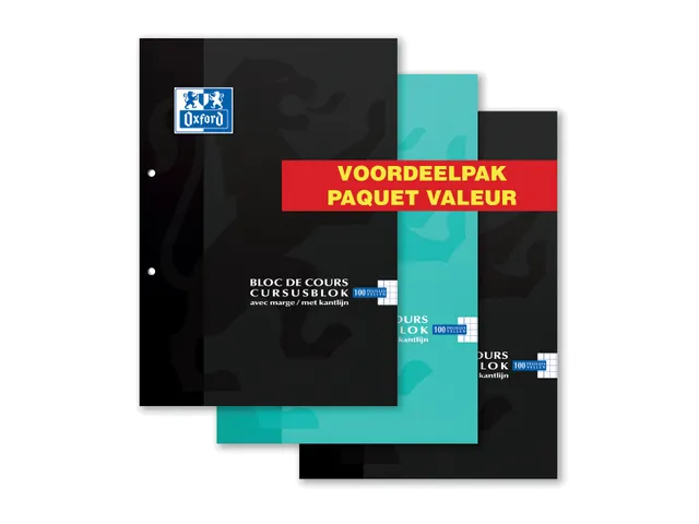 Cursusblok Voordeelpak 3 Stuks Geassorteerde Kleuren