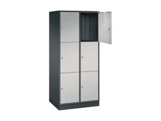 grootvolume-lockersysteem,HxBxD 1950x820x600mm,2x3vakken,cil.-slot - 1