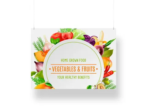 Overhead Banner KAPA 5mm Paneel Print 100x140cm Dubbelzijdig