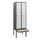 locker met bank,HxBxD 1950x600x815mm,2vak,vak B 300mm,draaigrendel