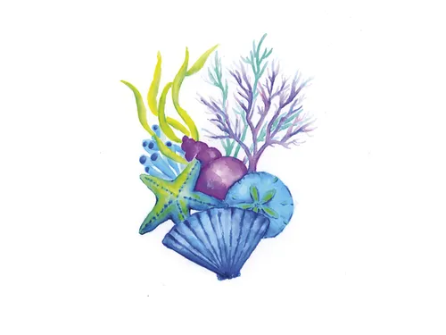 Duo aquarelmarker Faber-Castell Goldfaber kartonetui 6 stuks Seashells