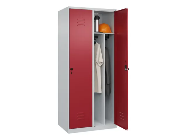 locker voor scheiding van kleding,HxBxD 1850x800x500mm,2vak