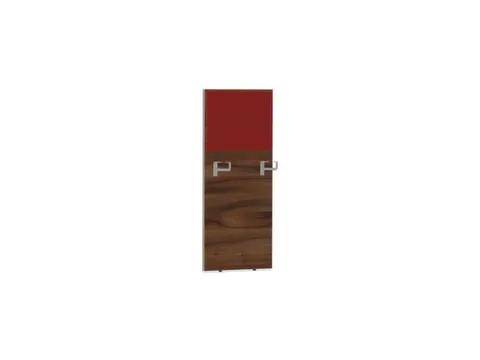 baliepaneel v. bureau aanbouw rechts NP-tiepolo nut BN4011-rood 600mm