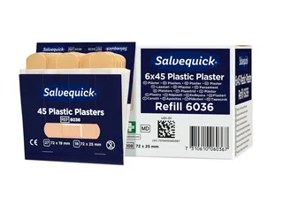 Pleisters Salvequick navulling plastic 6x 45 stuks - 2