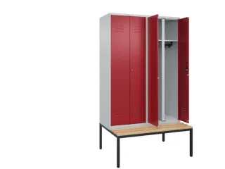 locker voor scheiding van kleding,HxBxD 2120x1200x815mm,4vak - 2