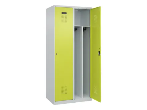 locker voor scheiding van kleding,HxBxD 1850x800x500mm,2vak