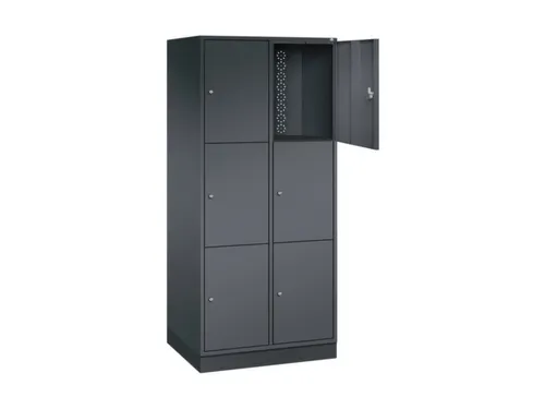 grootvolume-lockersysteem,HxBxD 1950x820x600mm,2x3vakken,cil.-slot