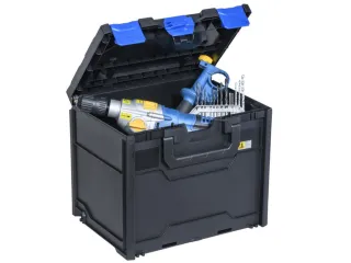 Assortimentskoffer,HxBxD 340x396x296mm,ABS,koffer zwart - 3