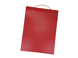 Ordermappen Kunststof Plaat Met Afdekking Din A4 Rood