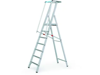 Platformladder Aluminium Bordes H X B X D 1840X 400X 400Mm 7Treden - 3