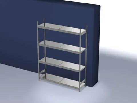 breedvakstelling,grondveld,HxBxD 2500x2070x535mm,vakl. 350kg