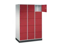 grootvolume-lockersysteem,RAL 7035/RAL 3003,HxBxD 1950x1220x600mm