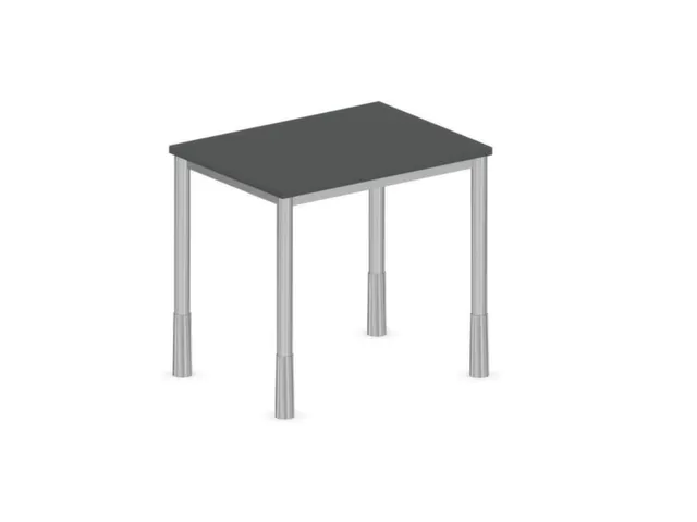 In hoogte verstelbaar bureau,HxBxD 720-840x800x600mm,MS-donkergrijs