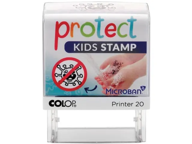 printer 20 Microban, Protect kids stamp