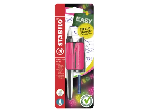 Vulpen STABILO Easybuddy M neon roze blister à 1 stuk