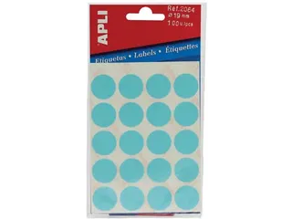 Apli Ronde Etiketten Ø19mm Blauw - 1