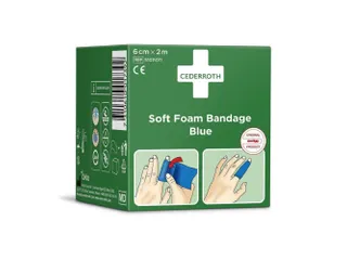 Cederroth 51011011 Soft Foam Bandage Blauw 6cmx2m 20 stuks - 1