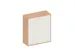 schuifdeurkast,HxBxD 1150x1000x430mm,decor romp beuken,decor front wit