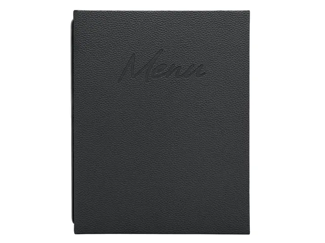 Menukaart Securit Signature A4 zwart
