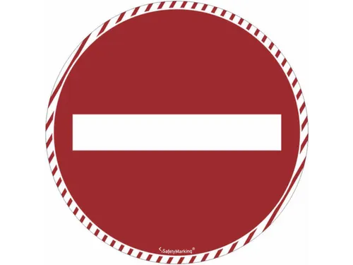 markeersymbool,symbool/tekst: "Doorgang verboden",Ø 240mm,rood