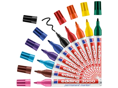 Viltstift edding 3000 rond oranje 1.5-3mm