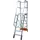 verrijdbare treden-platformladder,eenzijdig,7trede(n),stand H 1,65m