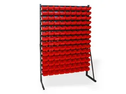 zichtbakkenstelling,HxBxD 1650x1114x350mm,126bakken kunststof