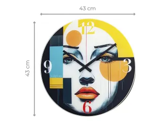 Wandklok NeXtime Vogue 43cm glas - 9