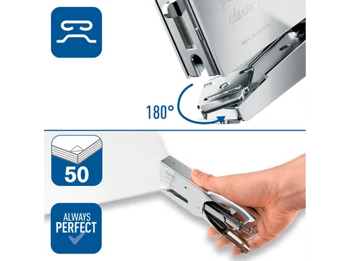 Niettang Rapid 1DX 50vel 24/6 chroom