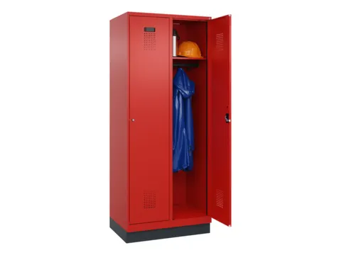 locker,HxBxD 1950x800x500mm,2vak,vak B 400mm,cil.-slot,sokkel